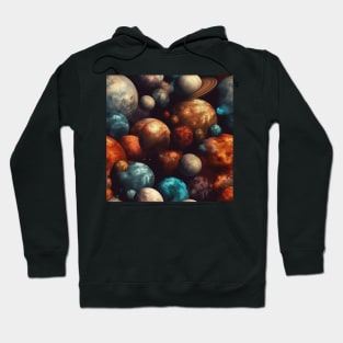 Planets Pattern Hoodie